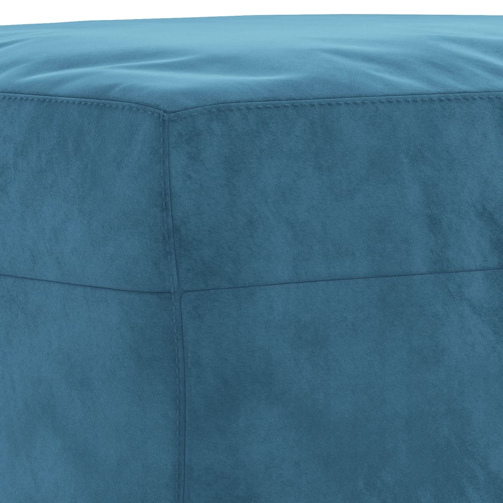 4-delige Loungeset met kussens fluweel blauw – afbeelding 9