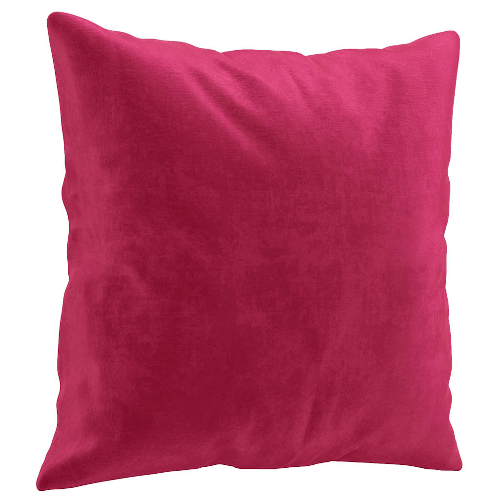 3-delige Loungeset met kussens fluweel wijnrood – afbeelding 6