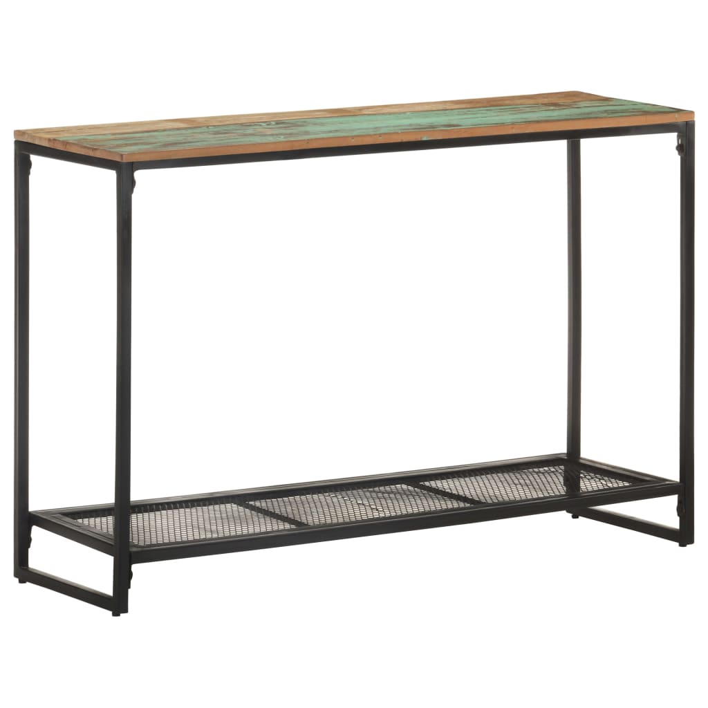 Wandtafel 110x35x75 cm massief gerecycled hout – afbeelding 1