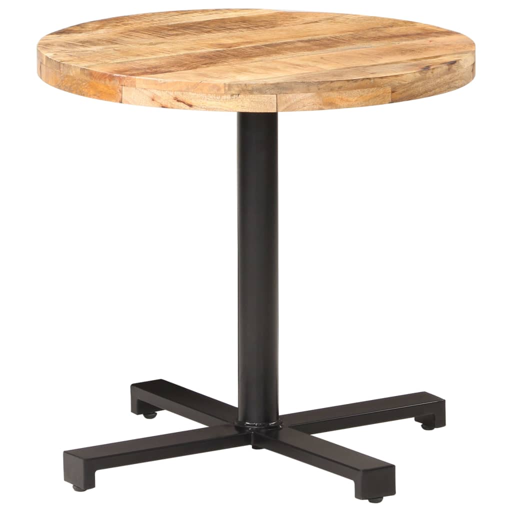 Bistrotafel rond Ø80x75 cm ruw mangohout – afbeelding 1