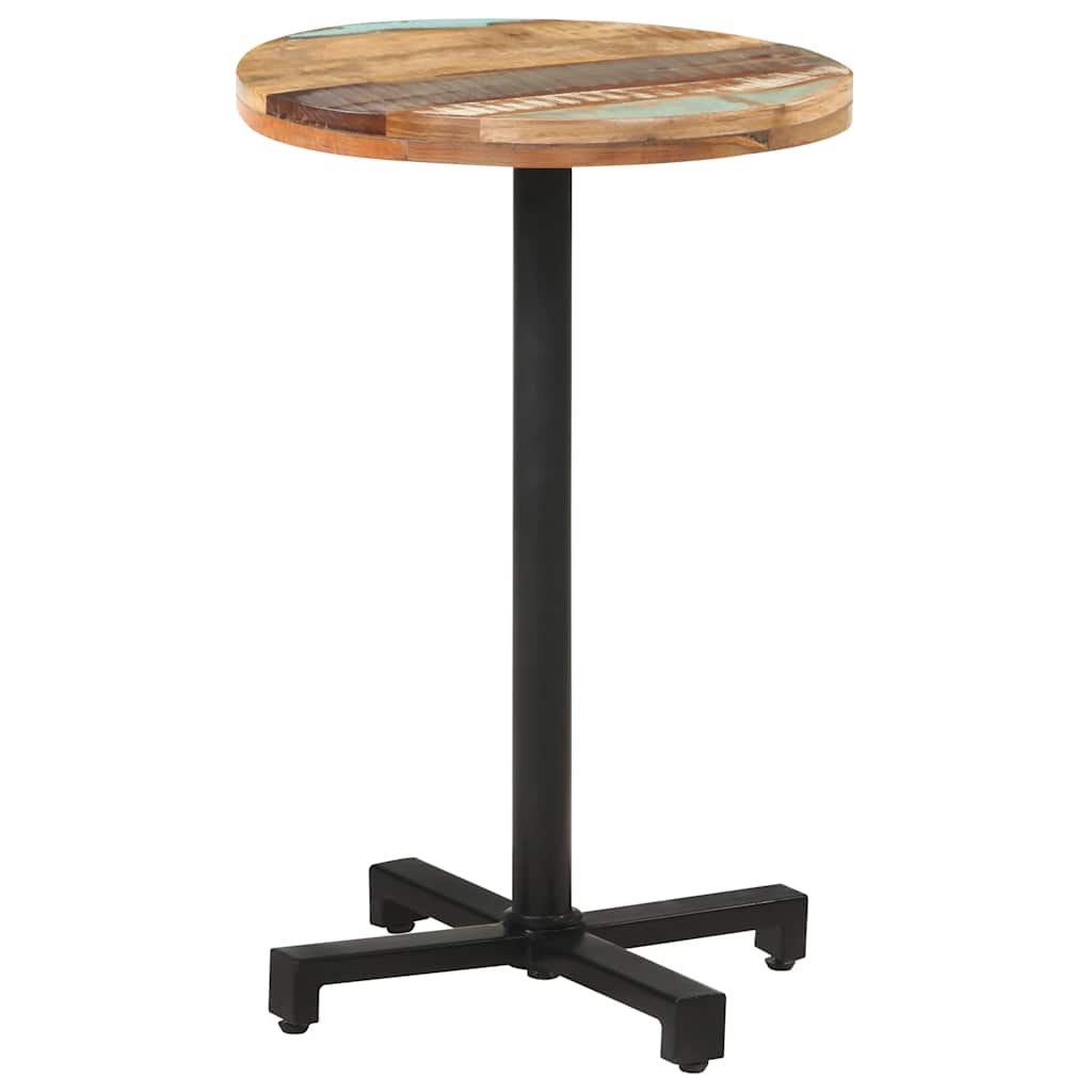 Bistrotafel rond Ø50x75 cm massief gerecycled hout