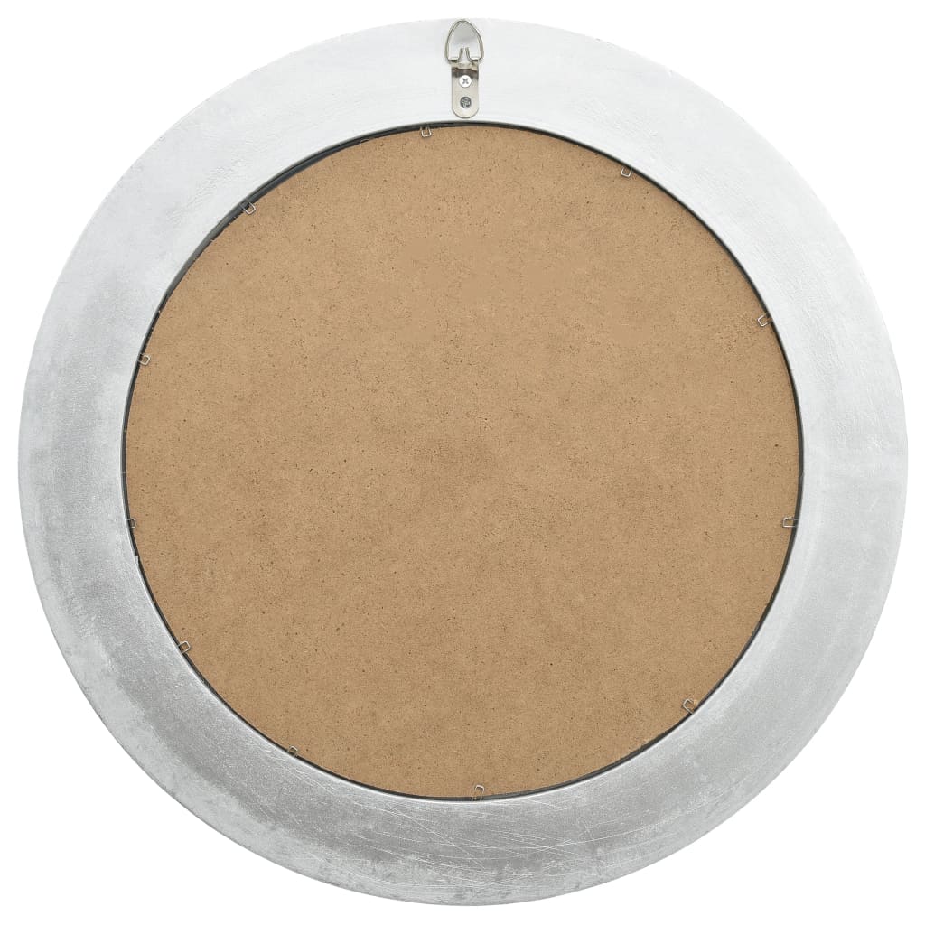 Wandspiegel barok stijl 50 cm zilverkleurig – afbeelding 4