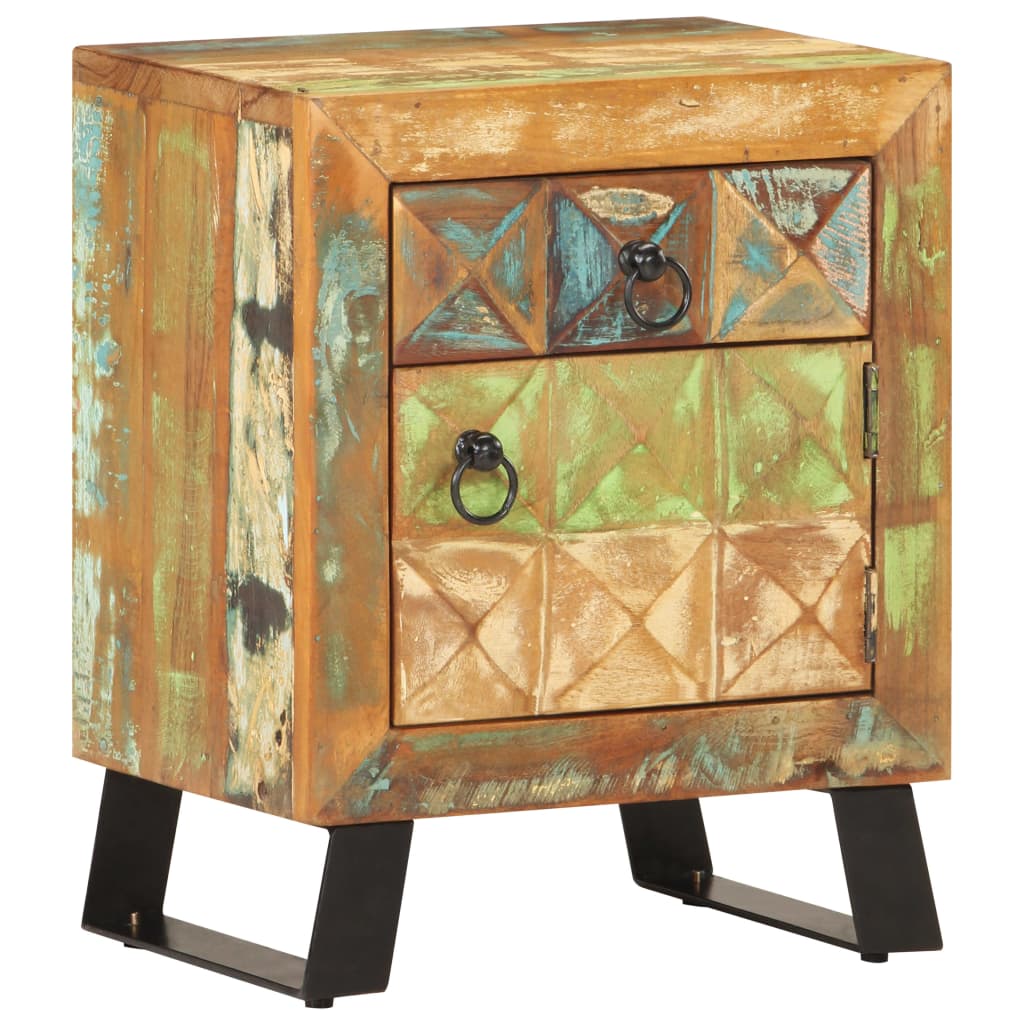 Nachtkastje 40x30x50 cm massief gerecycled hout