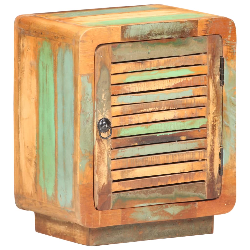 Nachtkastje 40x30x50 cm massief gerecycled hout – afbeelding 10