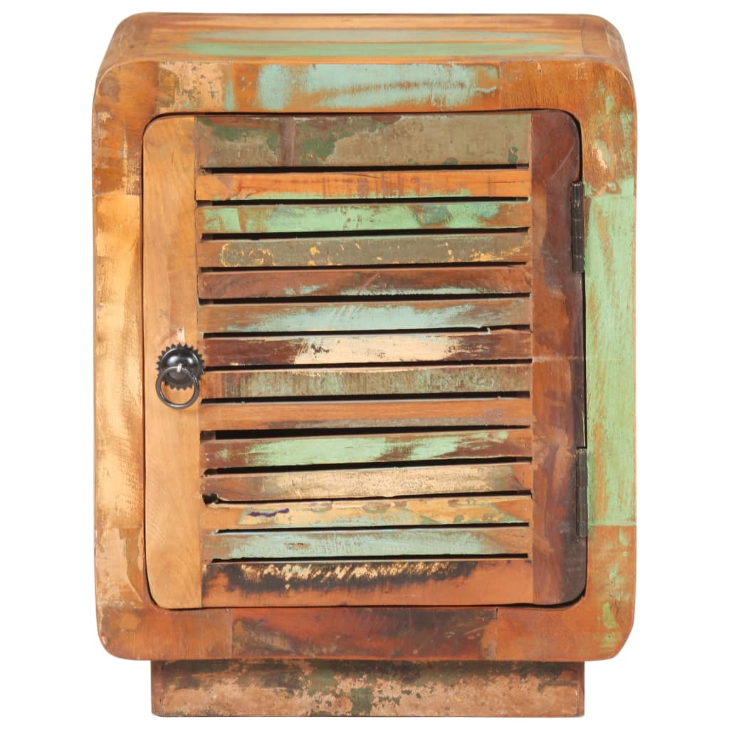 Nachtkastje 40x30x50 cm massief gerecycled hout – afbeelding 3