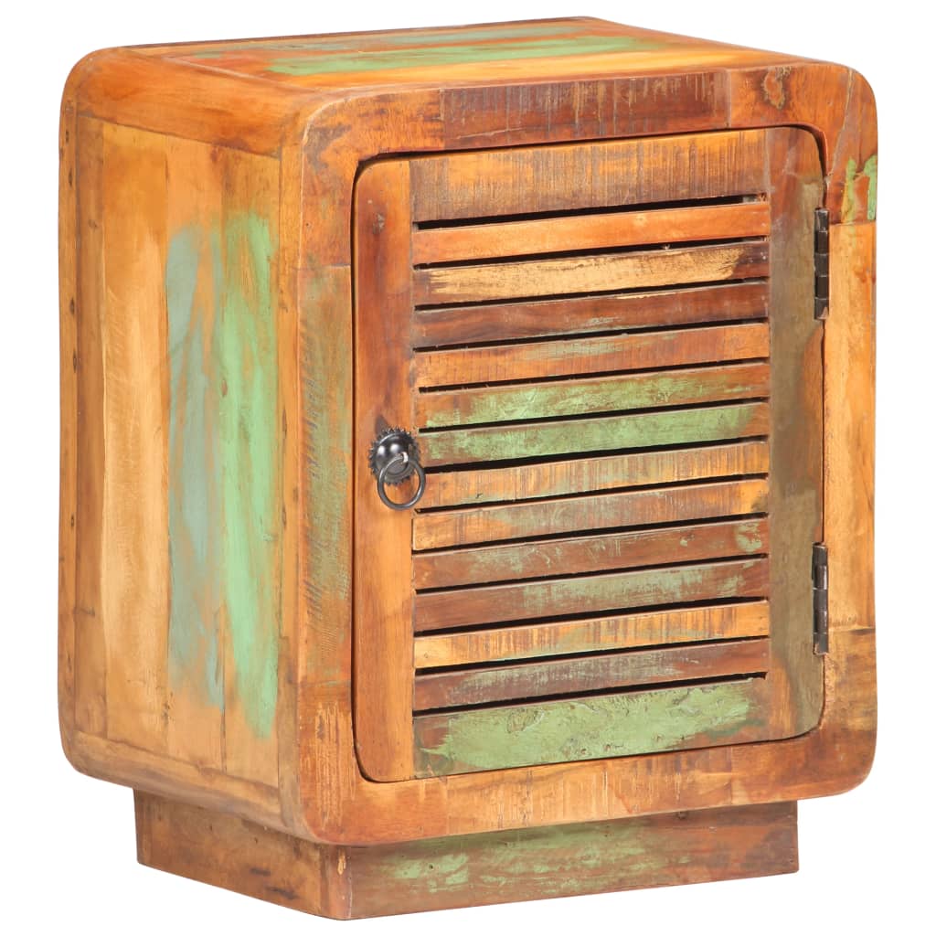 Nachtkastje 40x30x50 cm massief gerecycled hout – afbeelding 9