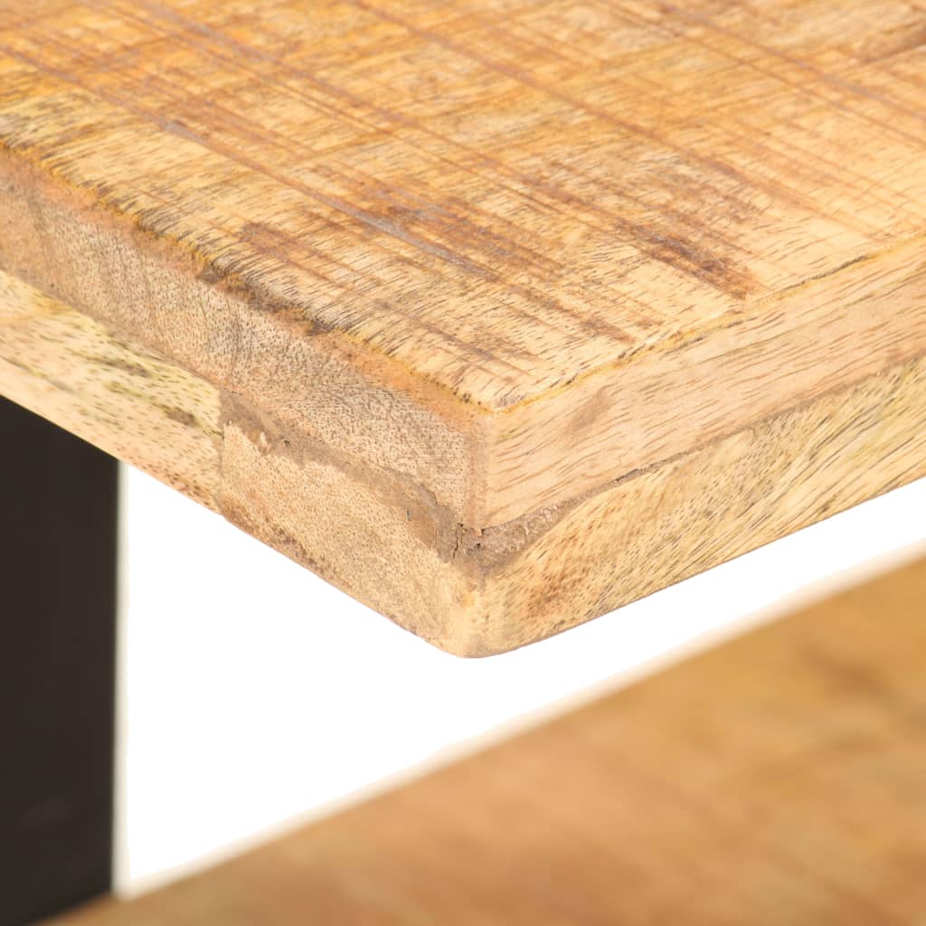 Nachtkastje 50x40x40 cm ruw mangohout – afbeelding 5
