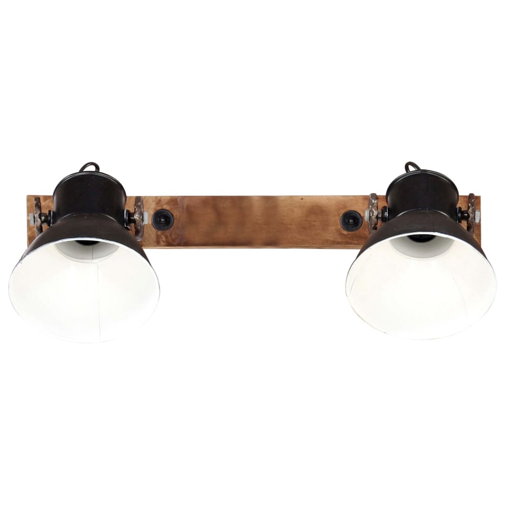 Wandlamp industrieel E27 45x25 cm zwart – afbeelding 3