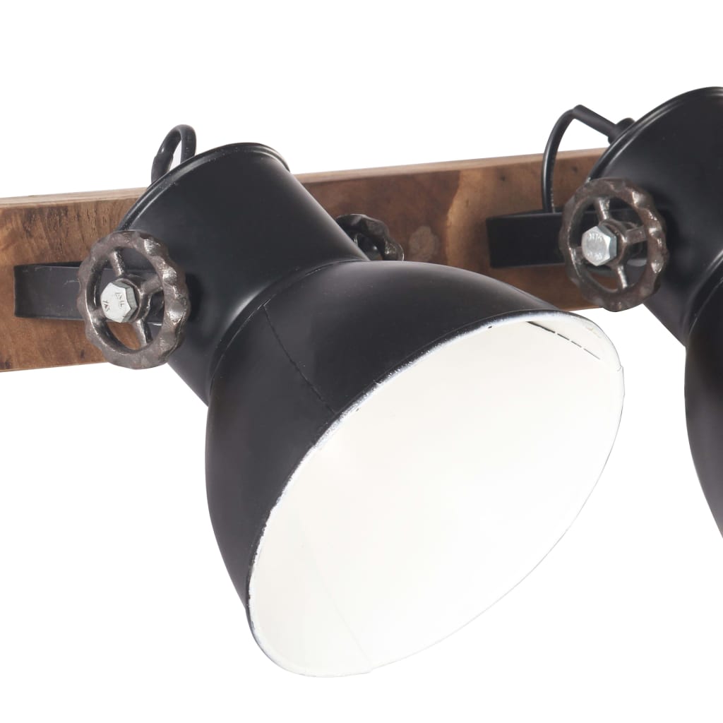 Wandlamp industrieel E27 45x25 cm zwart – afbeelding 4