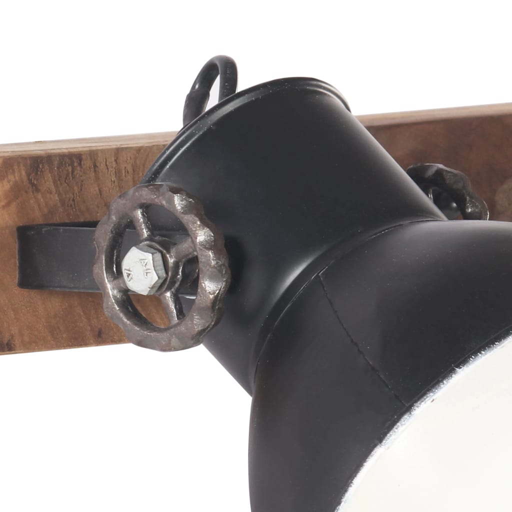 Wandlamp industrieel E27 45x25 cm zwart – afbeelding 6