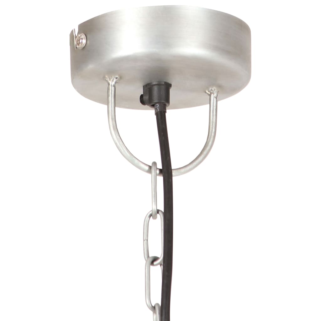 Hanglamp industrieel rond 25 W E27 30 cm zilverkleurig – afbeelding 7