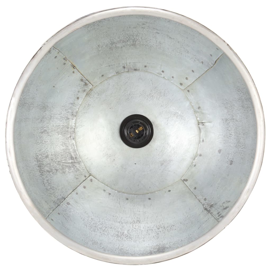 Hanglamp industrieel rond 25 W E27 30 cm zilverkleurig – afbeelding 8