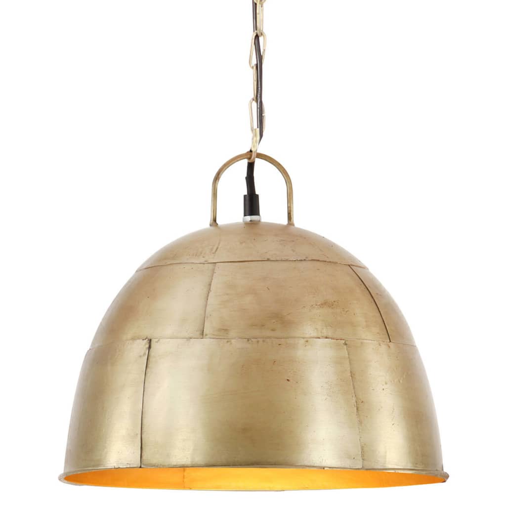 Hanglamp industrieel vintage rond 25 W E27 31 cm messingkleurig – afbeelding 1