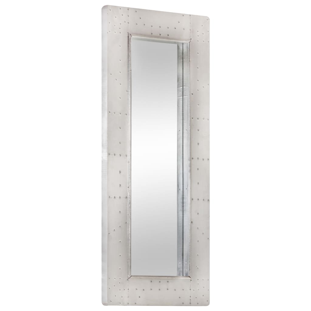 Spiegel luchtvaartstijl 110x50 cm metaal – afbeelding 1
