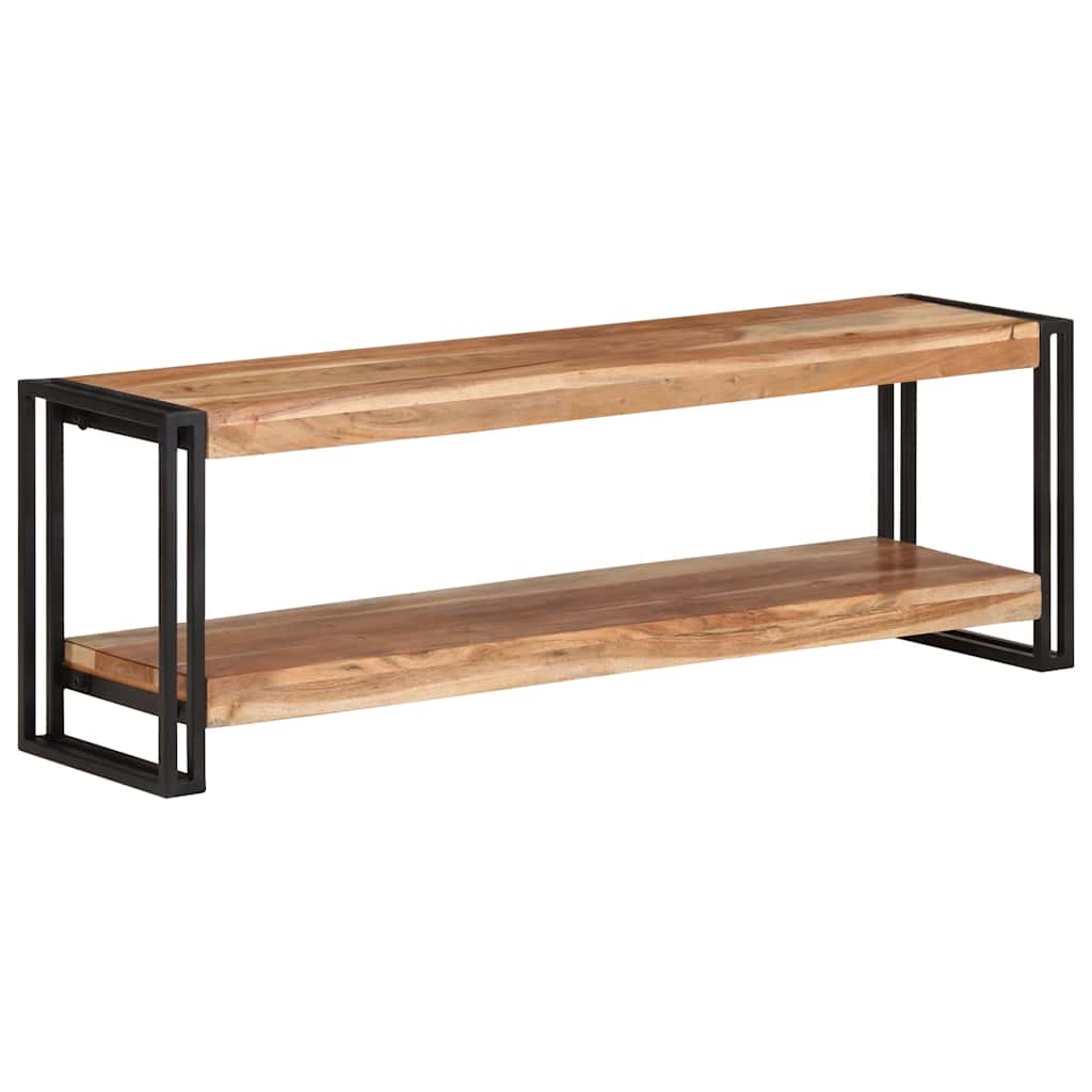 Tv-meubel 120x30x40 cm massief acaciahout – afbeelding 1
