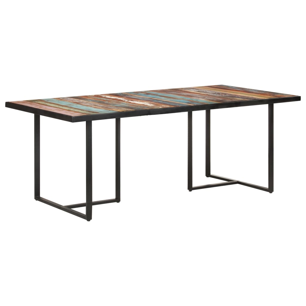 Eettafel 200 cm massief gerecycled hout – afbeelding 1