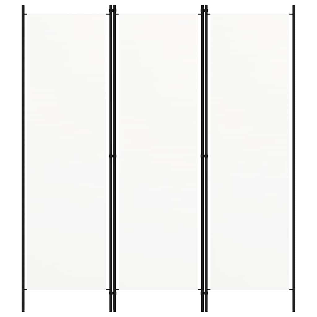 Kamerscherm met 3 panelen 150x180 cm wit