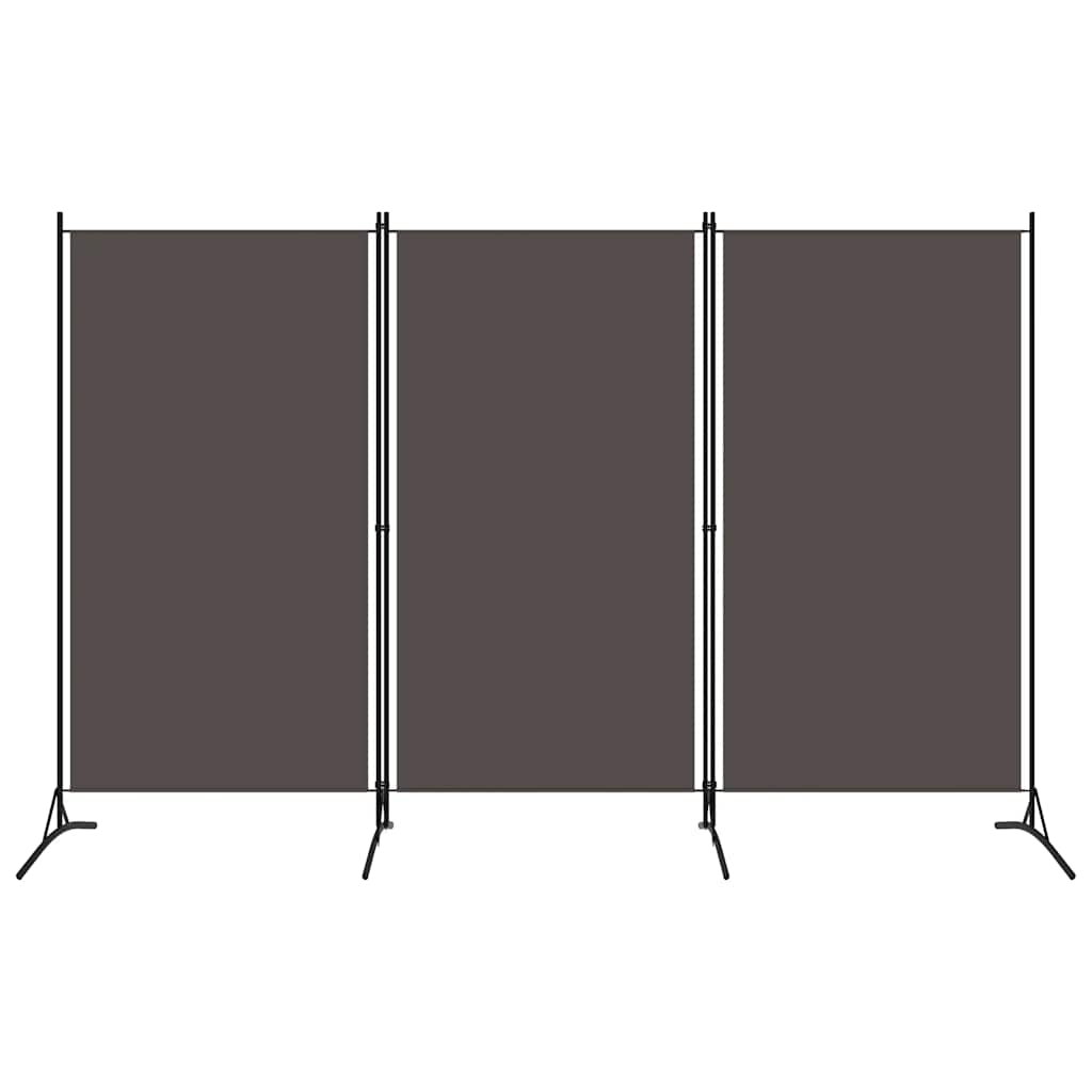 Kamerscherm met 3 panelen 260x180 cm antraciet