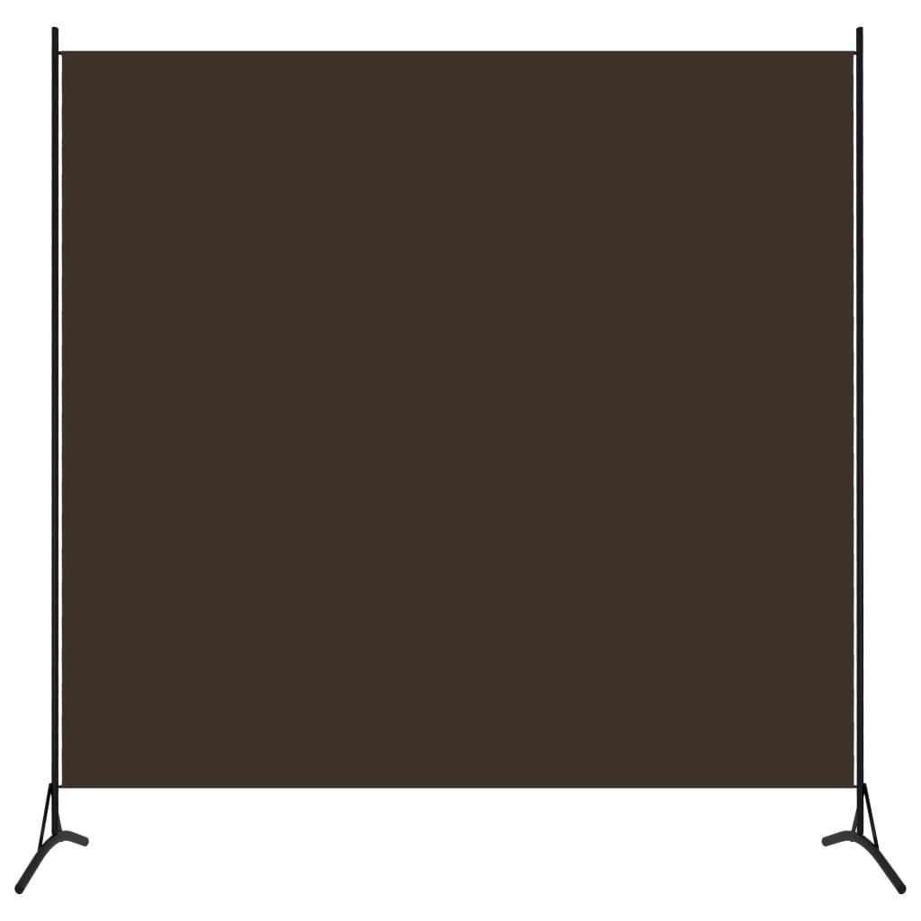 Kamerscherm met 1 paneel 175x180 cm bruin