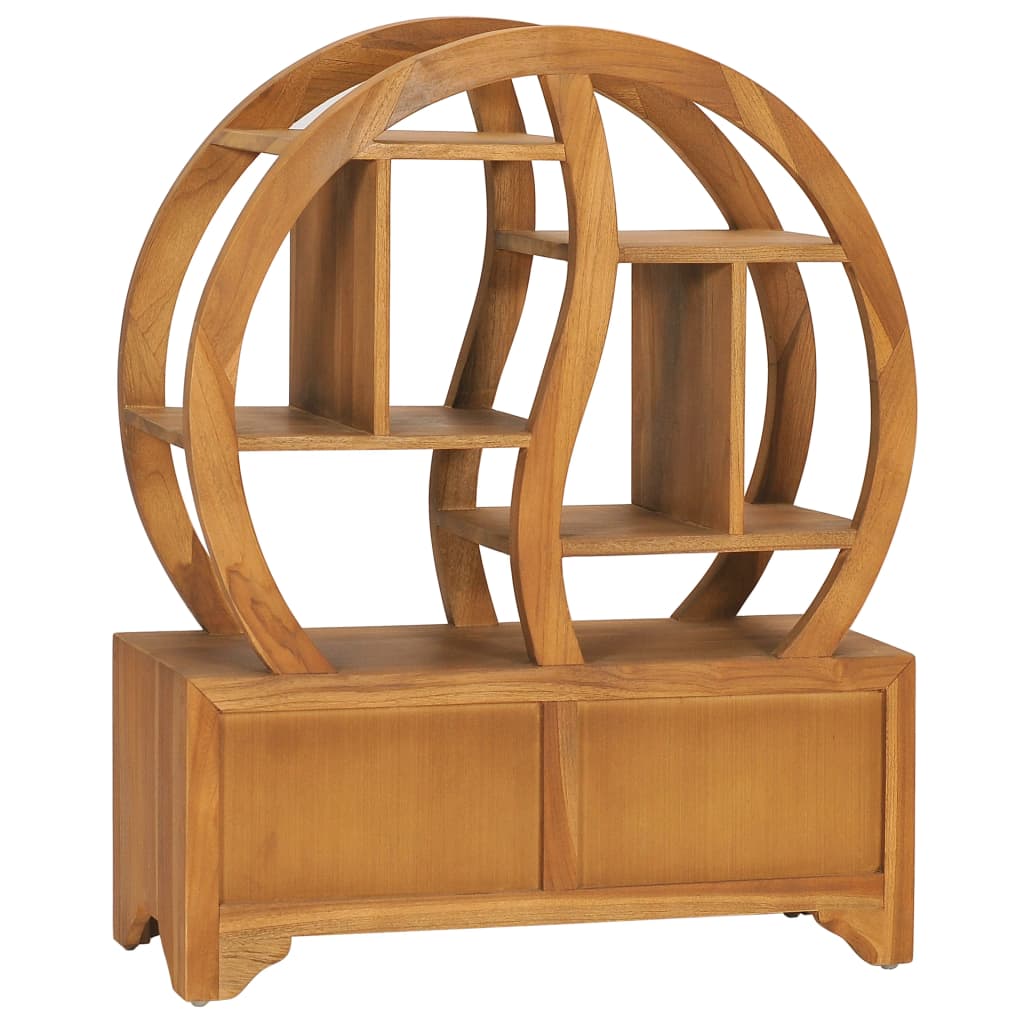Kast met yin yang schap 68x26x83 cm massief teakhout – afbeelding 5