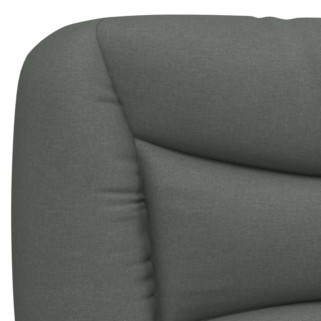 Bed met matras "Hvar" stof donkergrijs 140x200 cm – afbeelding 6