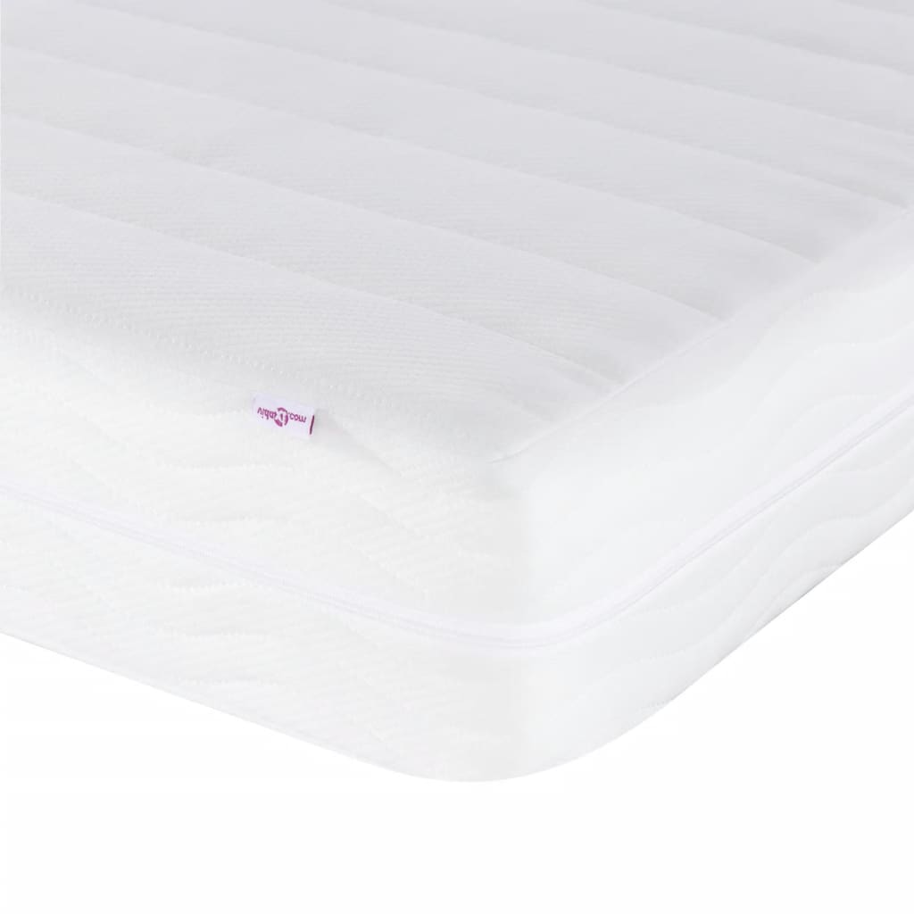 Bed met matras "Hvar" stof zwart 140x200 cm – afbeelding 9