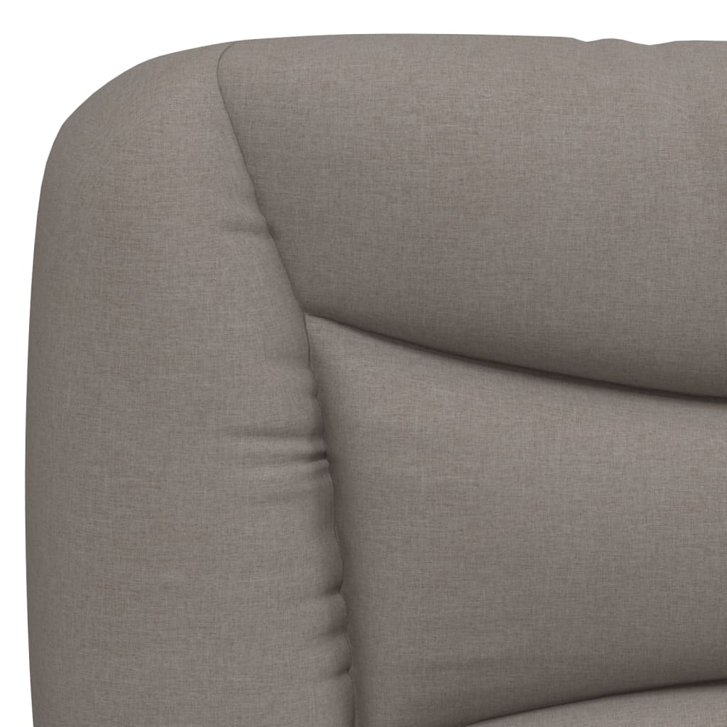 Bed met matras "Hvar" stof taupe 140x200 cm – afbeelding 6