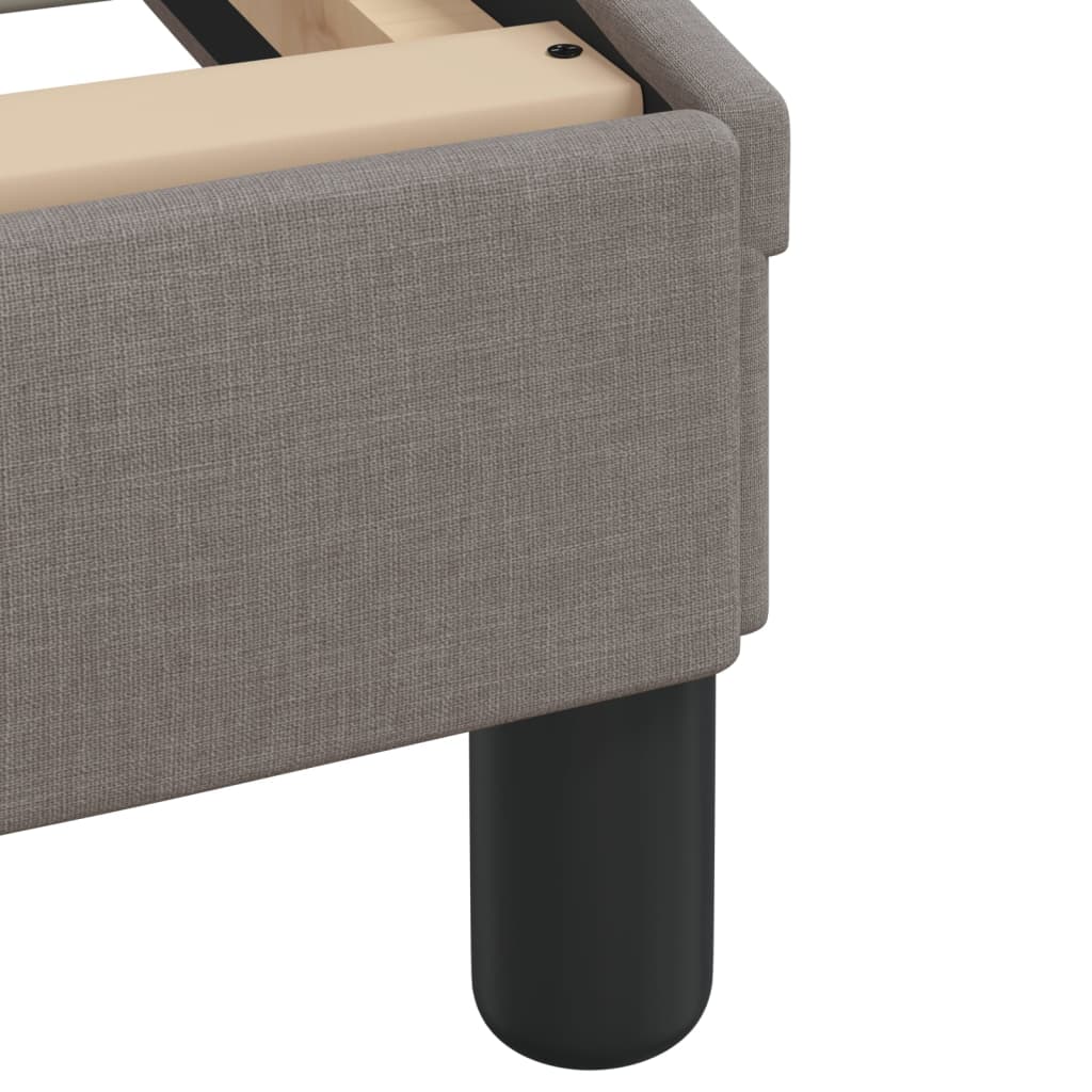 Bed met matras "Hvar" stof taupe 140x200 cm – afbeelding 7