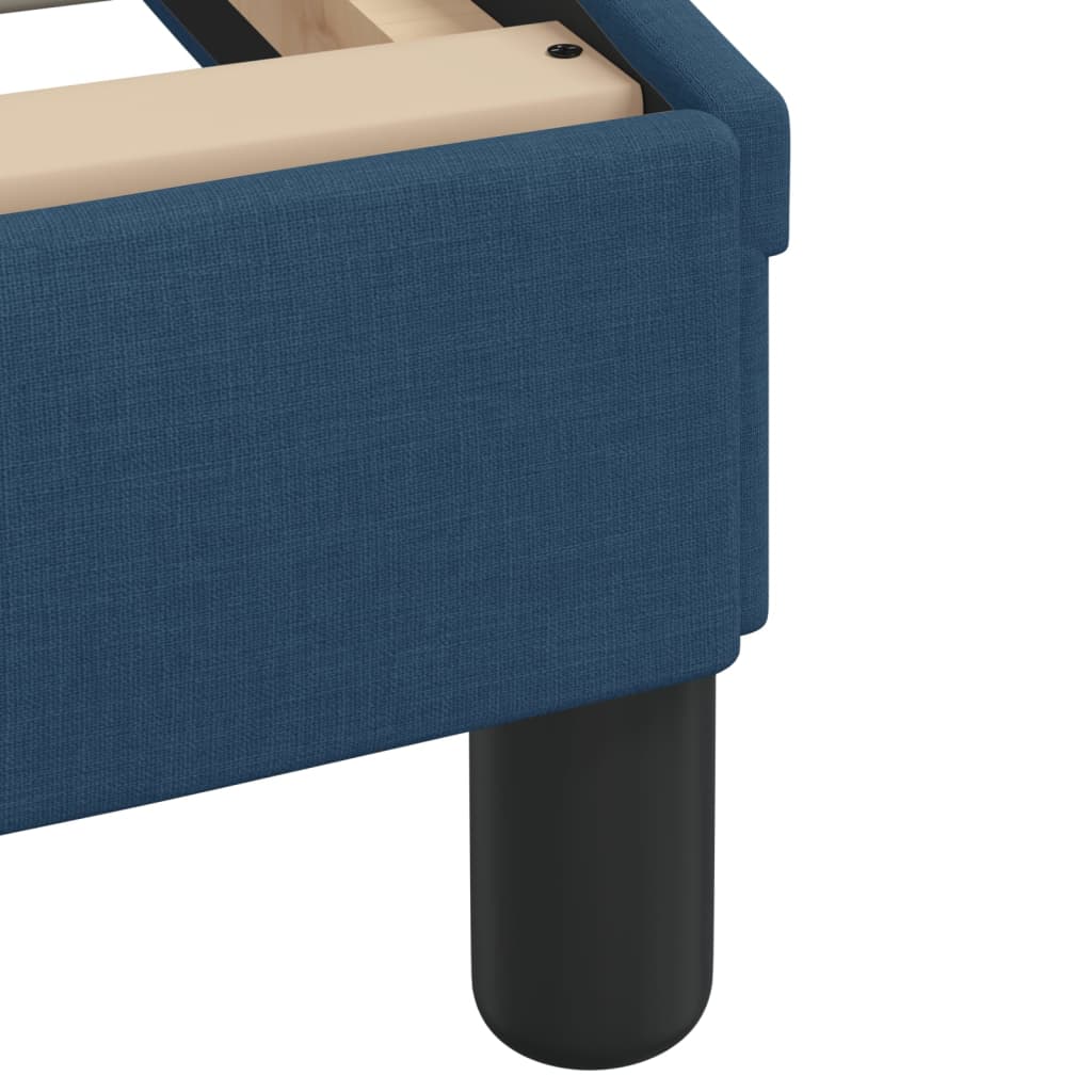 Bed met matras "Hvar" stof blauw 140x200 cm – afbeelding 7