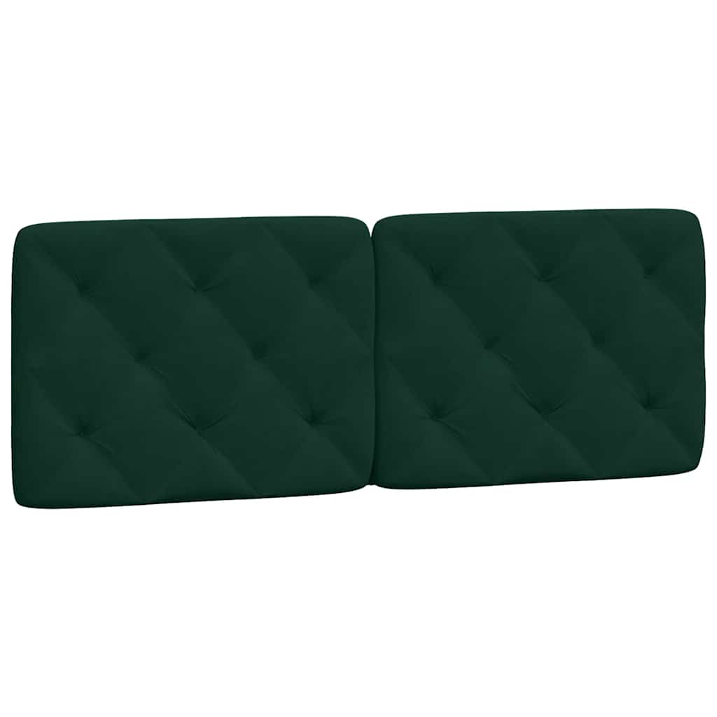 Bed met matras fluweel donkergroen 140x200 cm – afbeelding 5