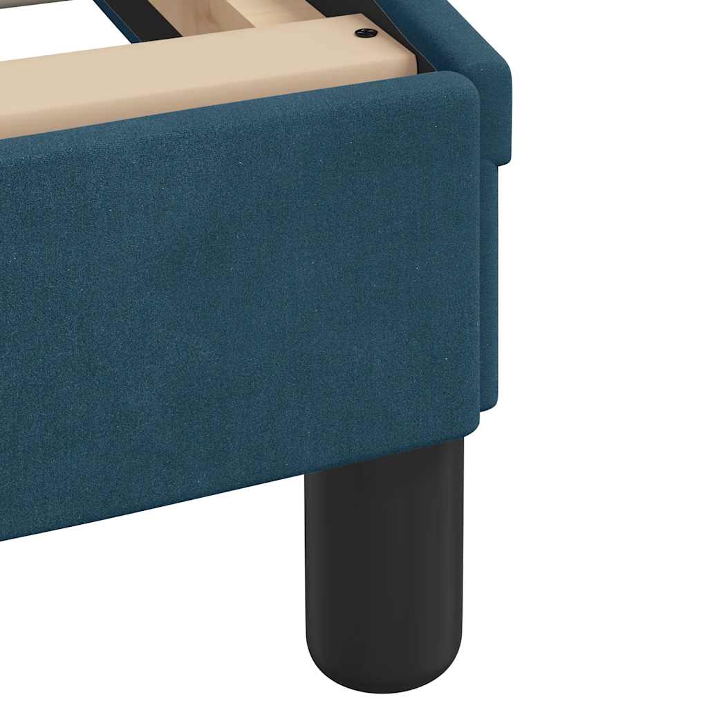 Bed met matras fluweel blauw 140x200 cm – afbeelding 7