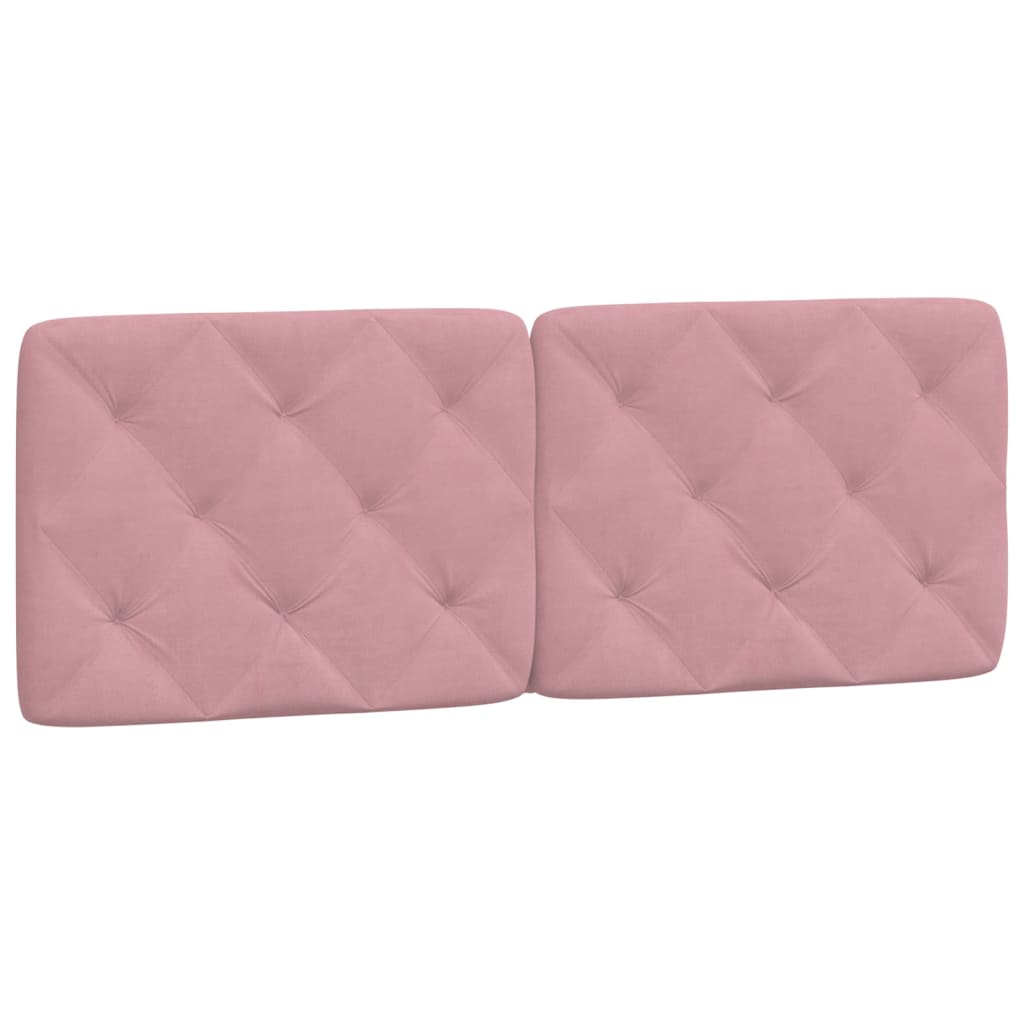 Bed met matras fluweel roze 140x200 cm – afbeelding 5