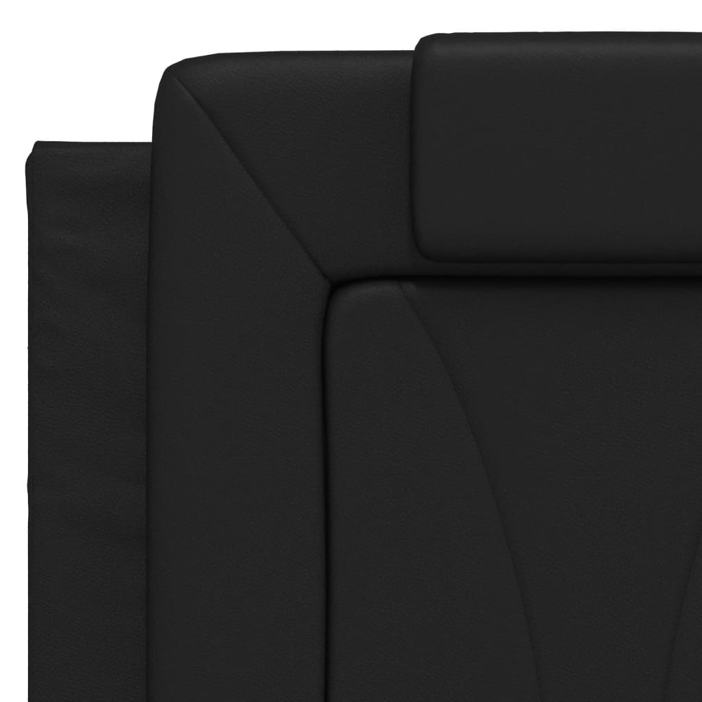 Bed "Viana" met matras kunstleer zwart 140x200 cm – afbeelding 7