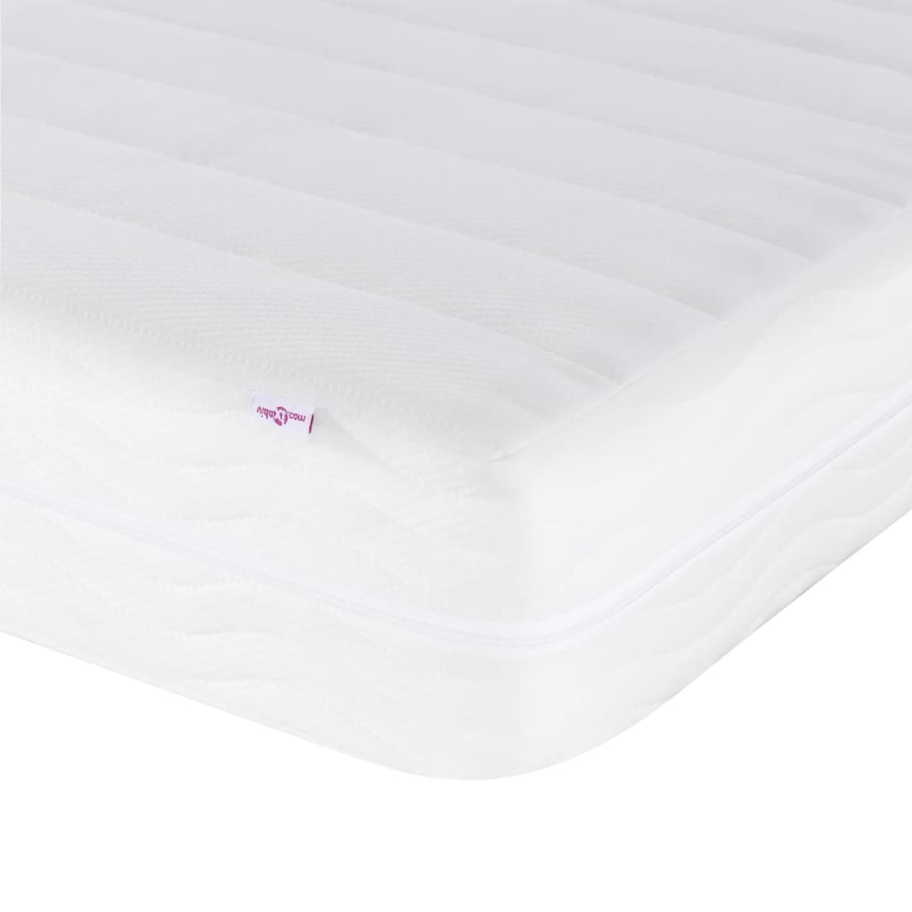 Bed "Viana" met matras kunstleer wit en zwart 140x200 cm – afbeelding 9