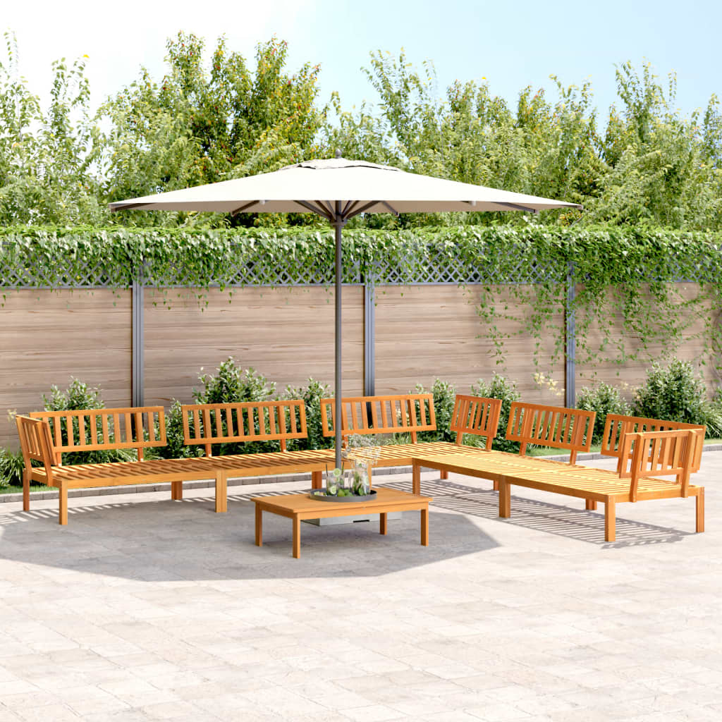 6-delige Loungeset pallet massief acaciahout – afbeelding 1