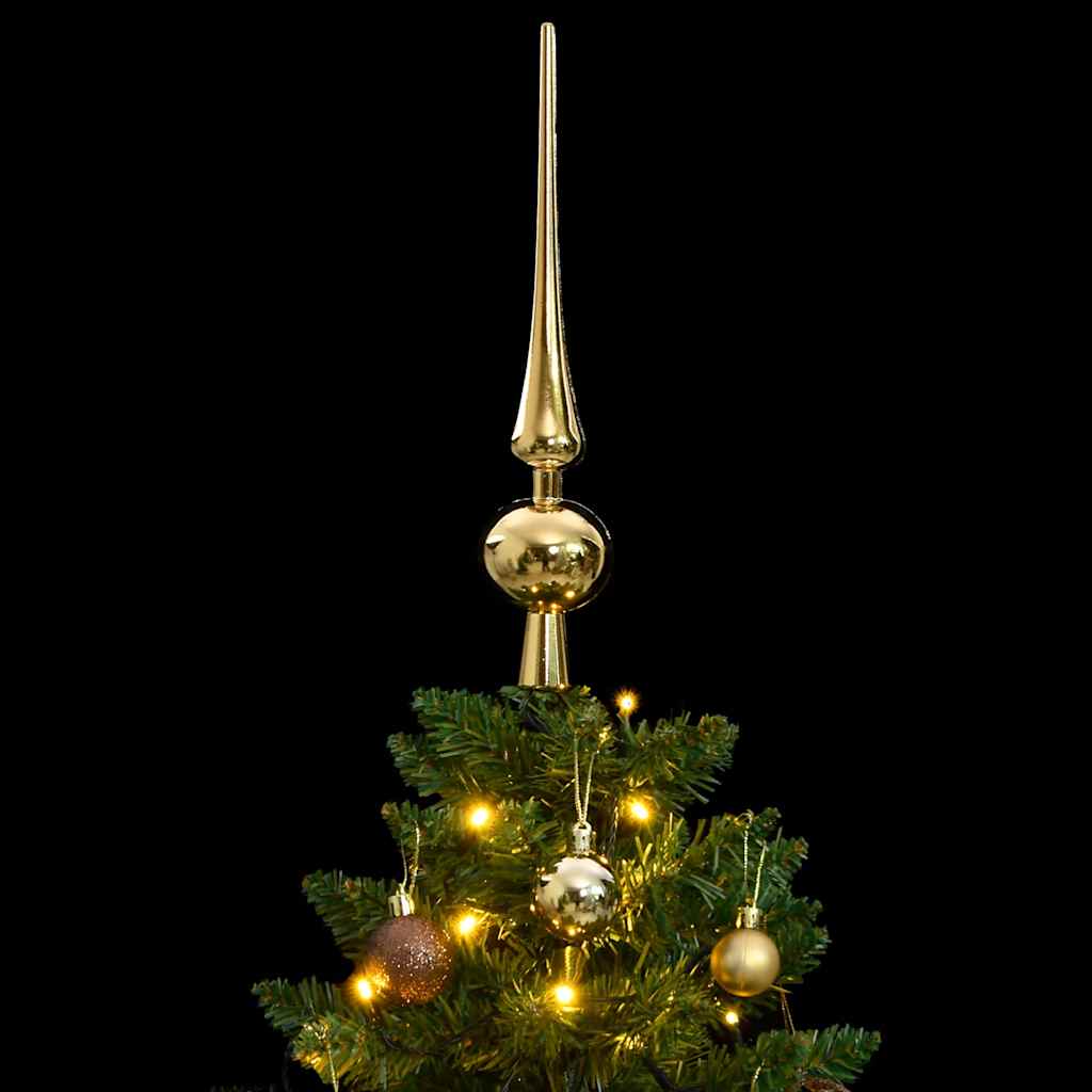 Kunstkerstboom met scharnieren 150 LED en kerstballen 120 cm – afbeelding 2