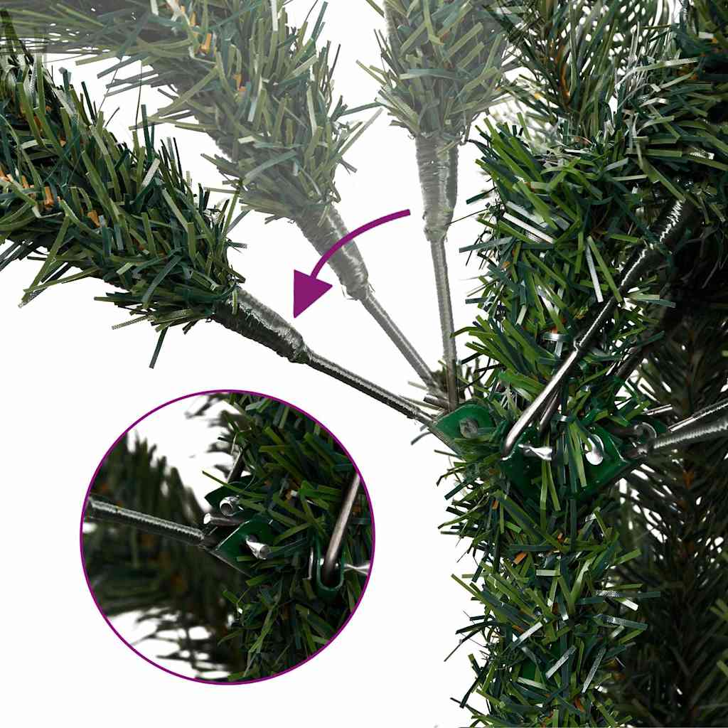 Kunstkerstboom met scharnieren 150 LED en kerstballen 120 cm – afbeelding 6