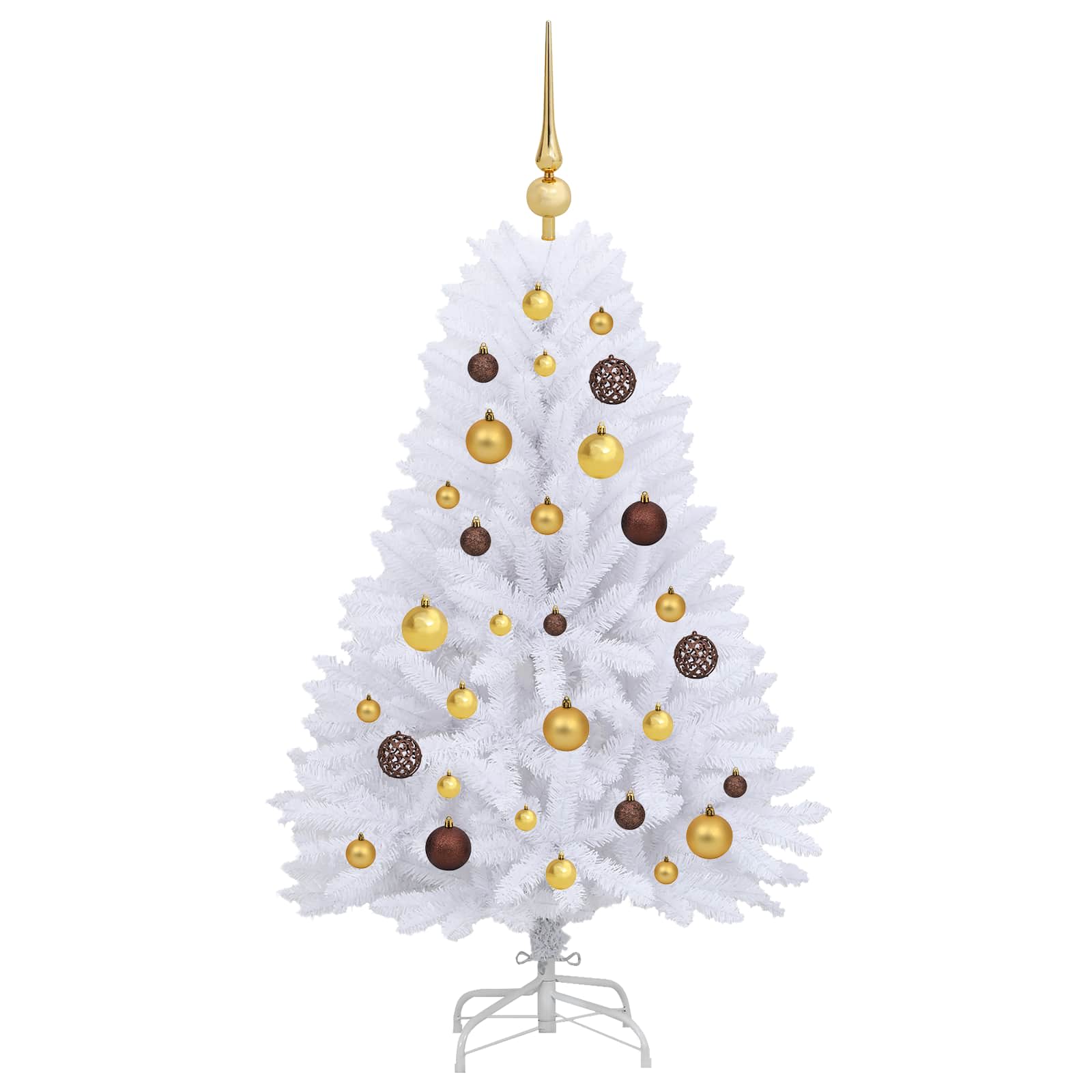 Kunstkerstboom Wit 68 x 68 x 120 cm PVC en Metaal – afbeelding 4