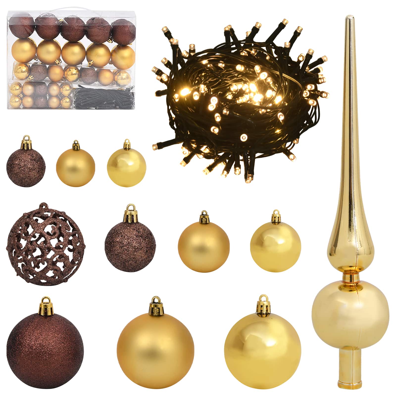 Kunstkerstboom Wit 68 x 68 x 120 cm PVC en Metaal – afbeelding 6