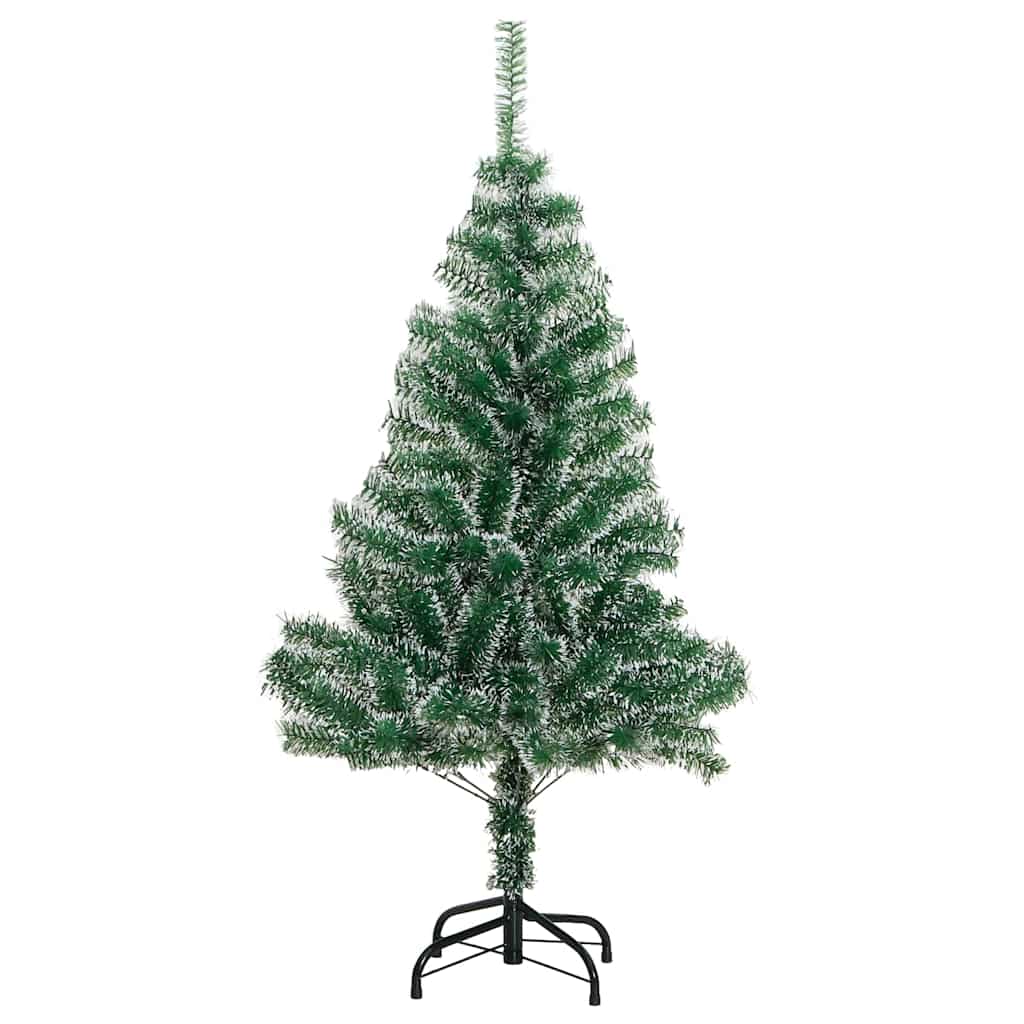 Kunstkerstboom 150 LED's kerstballen en sneeuw 150 cm – afbeelding 5