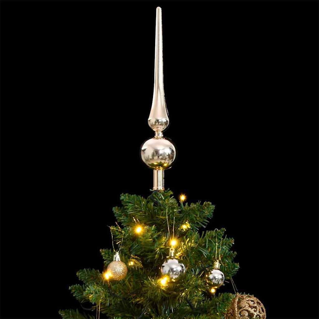 Kunstkerstboom met scharnieren 150 LED en kerstballen 120 cm – afbeelding 2