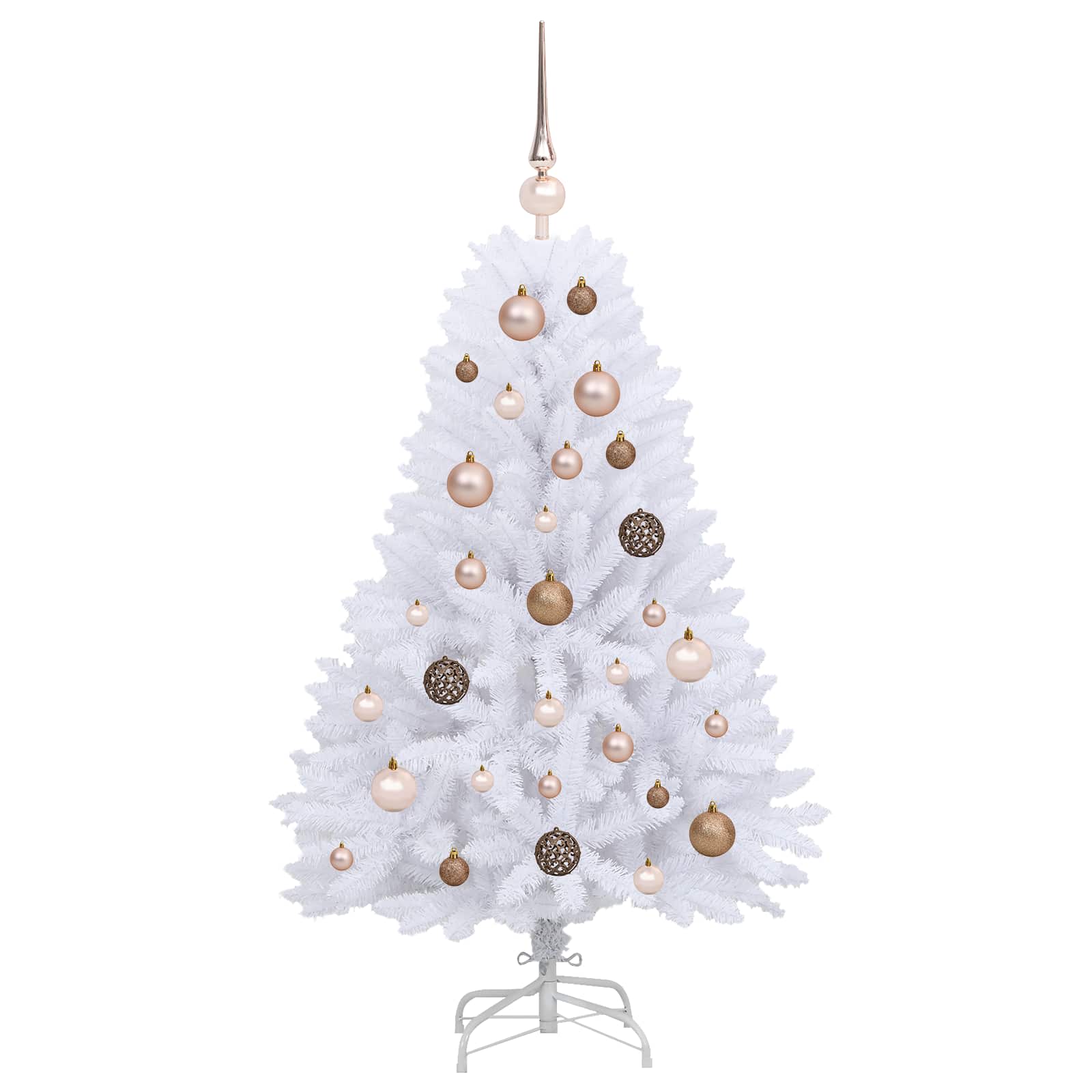 Kunstkerstboom Wit 68 x 68 x 120 cm PVC en Metaal – afbeelding 4