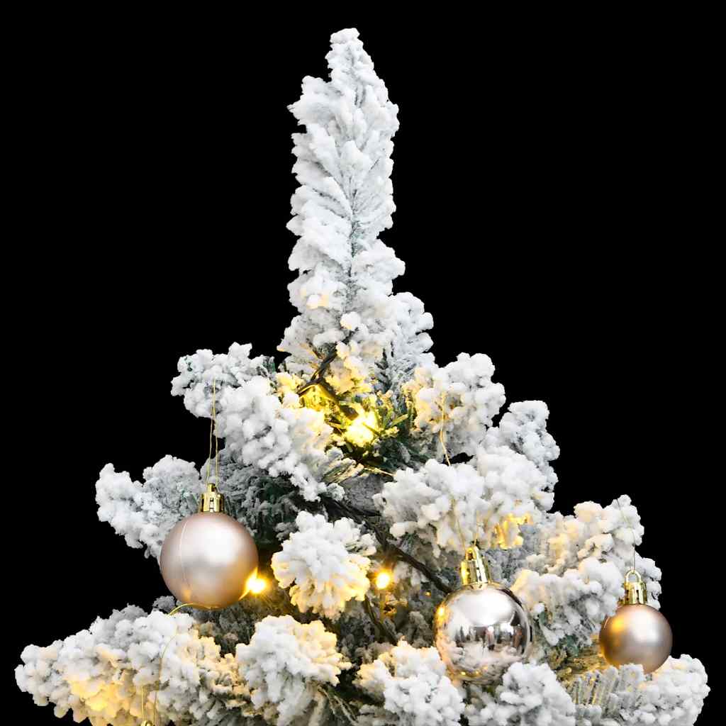 Kunstkerstboom met scharnieren 150 LED en kerstballen 120 cm – afbeelding 2