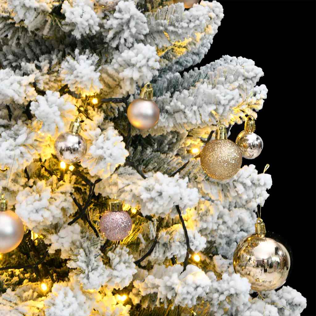 Kunstkerstboom met scharnieren 150 LED en kerstballen 120 cm – afbeelding 3