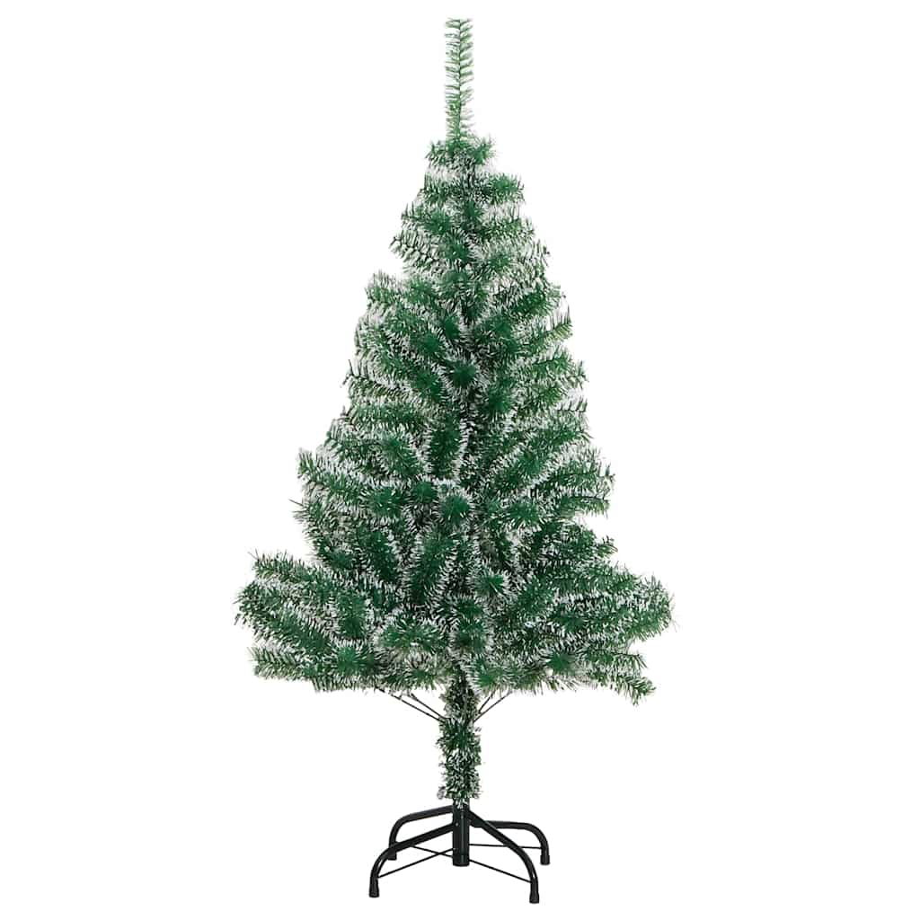 Kunstkerstboom 150 LED's kerstballen en sneeuw 150 cm – afbeelding 5