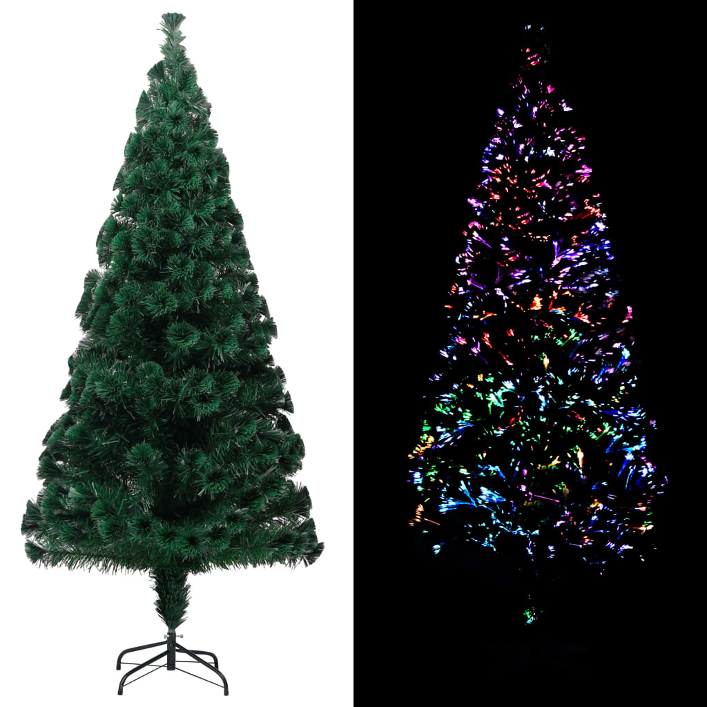 Kunstkerstboom met standaard 240 cm glasvezel groen – afbeelding 1