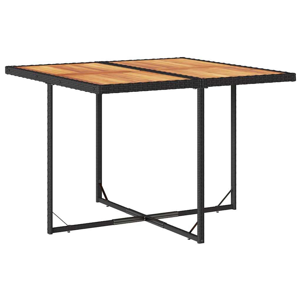9-delige Tuinset poly rattan zwart – afbeelding 4