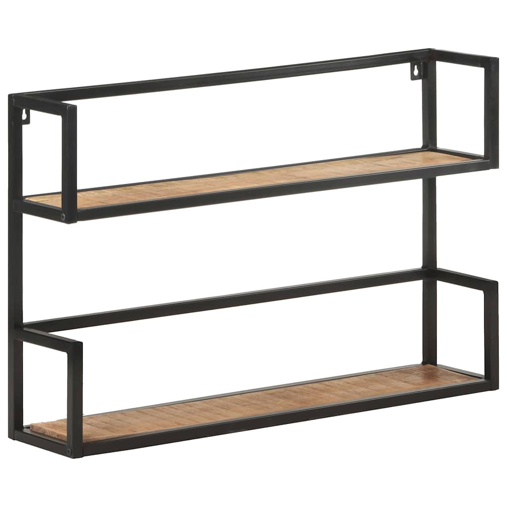 Wandrek 80x20x60 cm ruw mangohout – afbeelding 1