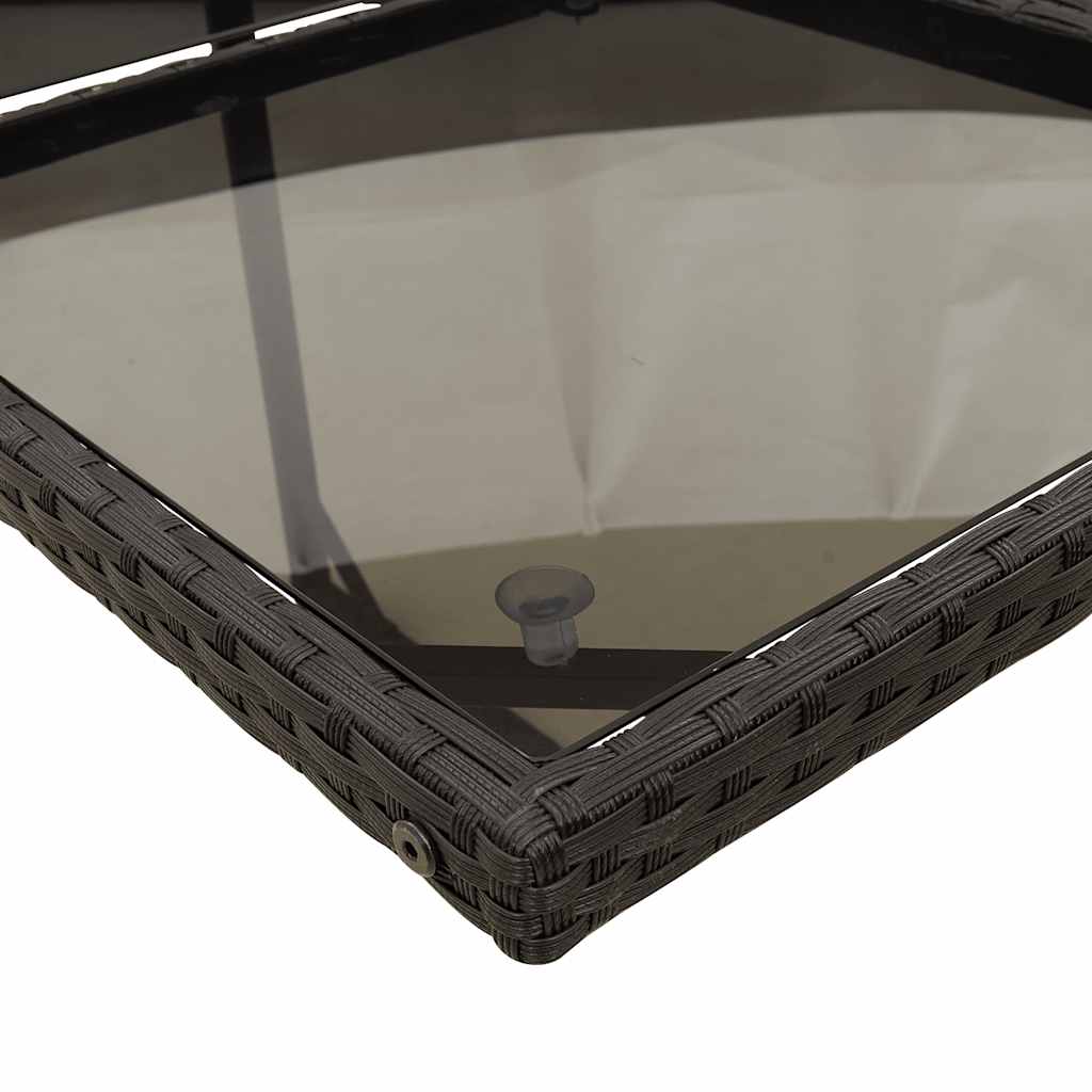 9-delige Tuinset poly rattan zwart – afbeelding 5