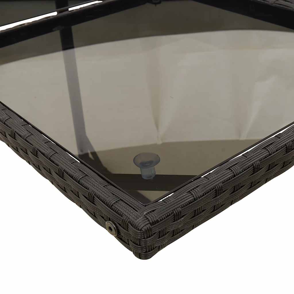 9-delige Tuinset poly rattan zwart – afbeelding 5